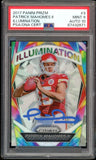 2017 Panini Prizm Illumination #3 Patrick Mahomes RC Rookie PSA 9/10 Auto MINT