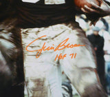 JIM BROWN AUTOGRAPHED FRAMED 16X20 PHOTO BROWNS "HOF 71" BECKETT BAS 191216