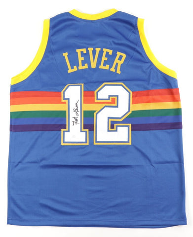 Lafayette "Fat" Lever Signed Denver Nuggets Jersey (JSA) 2xAll Star Guard