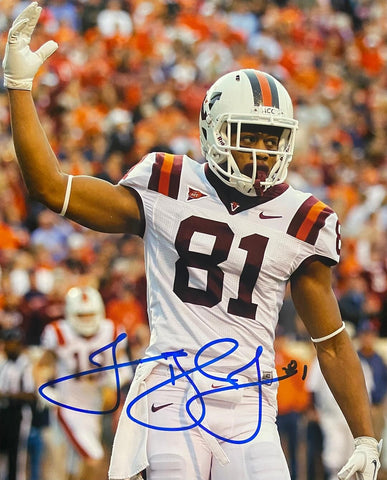 Virginia Tech Hokies Receiver JARRETT BOYKIN Signed 8X10 Photo #3 AUTO - Packers