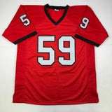 Autographed/Signed Broderick Jones Georgia Red College Jersey JSA COA