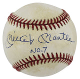 Yankees Mickey Mantle "No. 7" Authentic Signed Oal Baseball UDA #UDR19318