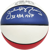 JULIUS DR. J ERVING AUTOGRAPHED ABA BASKETBALL 76ERS 3X ABA MVP BECKETT 230289
