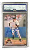 Bernie Williams Signed 1992 Topps Stadium Club #260 Yankees Trading Card PSA