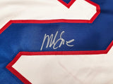 Mike Eruzione USA Signed White Hockey Jersey JSA QR