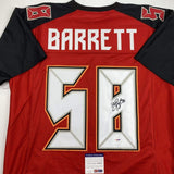 Autographed/Signed SHAQUIL BARRETT Tampa Bay Red Football Jersey PSA/DNA COA