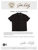 John Daly Authentic Signed Match Worn Black Loudmouth Polo Shirt BAS #BK84771