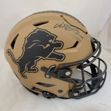AMON RA ST BROWN SIGNED DETROIT LIONS STS 2 SPEEDFLEX AUTHENTIC HELMET BAS