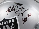 Richard Seymour Signed Raiders Authentic F/S Speed Helmet w/HOF-Beckett W Holo