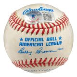 Joe DiMaggio New York Yankees Signed American League Baseball BAS AC66411