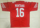 JOE MONTANA AUTOGRAPHED SIGNED PRO STYLE CUSTOM XL JERSEY W/ JSA HOLOGRAM ONLY