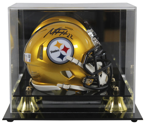 Steelers Najee Harris Signed Flash Speed Mini Helmet W/ Case Fanatics COA