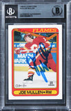 Flames Joe Mullen Authentic Signed 1990 O-Pee-Chee #218 Card BAS Slabbed