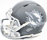 JASON TAYLOR AUTOGRAPHED DOLPHINS SLATE SILVER MINI HELMET BECKETT 228818