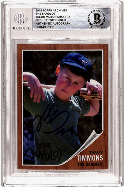 Victor DiMattia Signed 2018 Topps Archives "Sandlot" Trading Card BAS Slab 40780