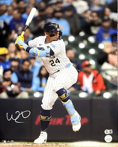 Milw. Brewers Catcher WILLIAM CONTRERAS Signed 16X20 Photo #13 AUTO - BAS