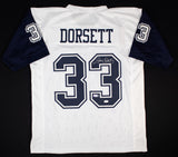 Tony Dorsett Signed Dallas Cowboys Throwback Jersey (JSA COA) 4xPro Bowl R.B.