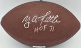 YA Y.A. Tittle Autographed NFL Leather Football Giants "HOF 71" JSA #J44752