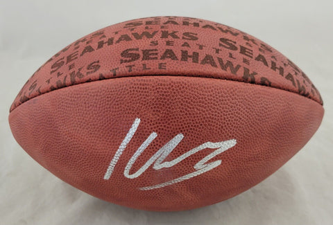 KENNETH WALKER III SIGNED SEATTLE SEAHAWKS NFL DUKE LOGO FOOTBALL BECKETT COA