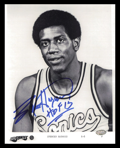Spencer Haywood Autographed 8x10 Photo Seattle Supersonics MCS Holo #87394