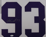 JOHN RANDLE (Vikings white TOWER) Signed Autographed Framed Jersey JSA