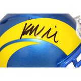 Kyren Williams Autographed/Signed Los Angeles Rams Mini Helmet Beckett 43847