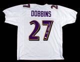 J.K. Dobbins Signed/Auto Baltimore Ravens Custom Football Jersey JSA 162048