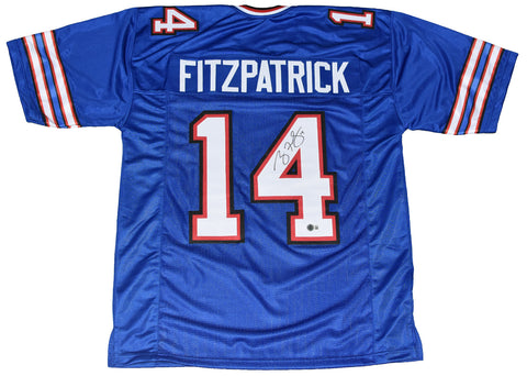 RYAN FITZPATRICK AUTOGRAPHED BUFFALO BILLS #14 BLUE JERSEY BECKETT