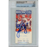John Elway Autographed Denver Broncos 11/20/1983 Ticket Stub Beckett 48164