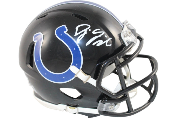 DJ Giddens Signed Indianapolis Colts 23 Alt Mini Helmet Beckett Witness 51644