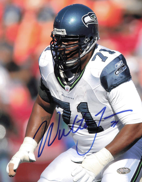 Walter Jones Autographed Signed 8x10 Photo Seattle Seahawks MCS Holo #63295