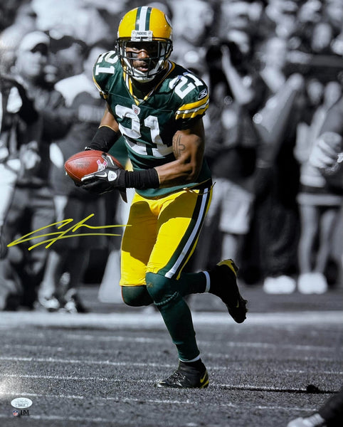 Green Bay Packers Star CB CHARLES WOODSON Signed 16x20 Photo AUTO #2 - JSA