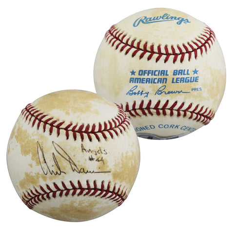 Chili Davis "Angels #44" Authentic Signed Bobby Brown OAL Baseball BAS #BU64206