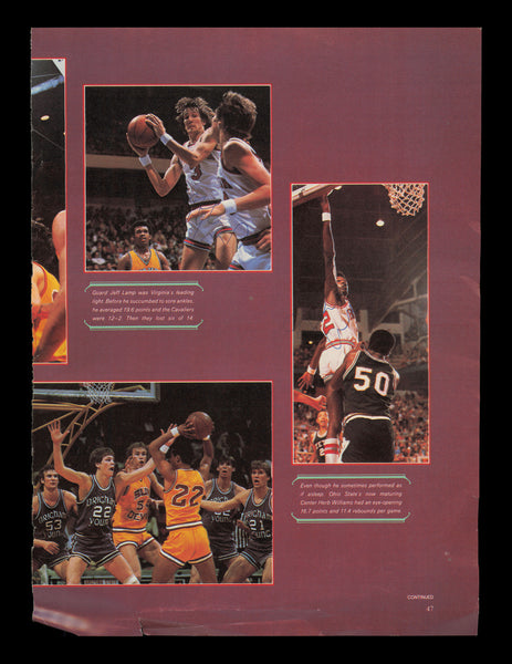 Jeff Lamp & Herb Williams Autographed Signed 8x11 Magazine Photo SKU #238145