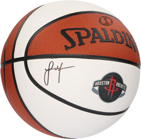 Jalen Green Houston Rockets Autographed White Panel Basketball