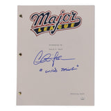 Charlie Sheen (Ricky Vaughn) Signed "Major League" Movie Script (JSA) 1989 Movie