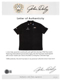 John Daly Authentic Signed Match Worn Black Loudmouth Polo Shirt BAS #BK84774