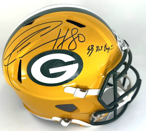 Packers DONALD DRIVER Signed Full Size Replica Speed Helmet AUTO w/ SB XLV - JSA