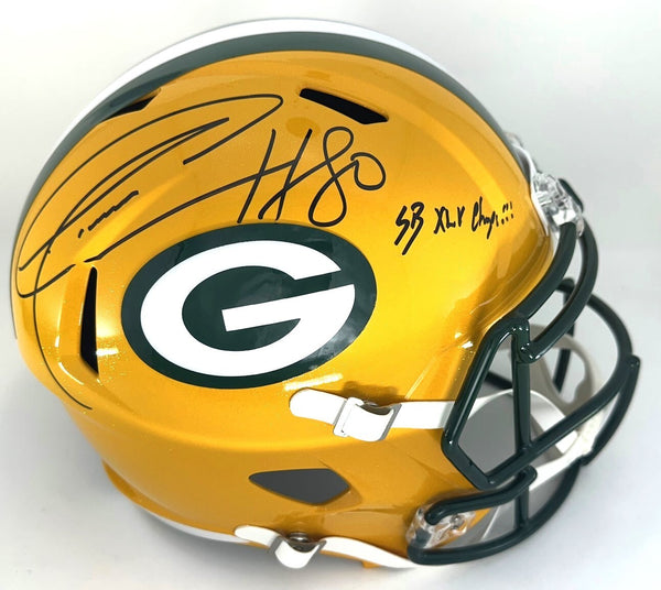 Packers DONALD DRIVER Signed Full Size Replica Speed Helmet AUTO w/ SB XLV - JSA
