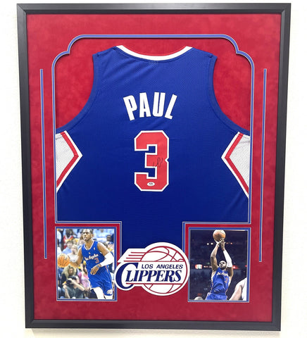 Chris Paul Signed Jersey Framed PSA Los Angeles Clippers Autographed