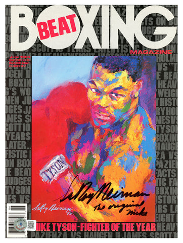 LeRoy Neiman Autographed Boxing Beat Magazine The Original Mike Beckett BH26986