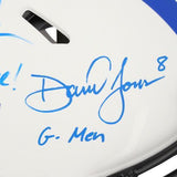 Daniel Jones & Darren Waller Giants Signed Lunar Eclipse Authentic Helmet w/Insc