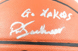 Phil Jackson Autographed NBA Spalding Basketball Go Lakers - Beckett Hologram
