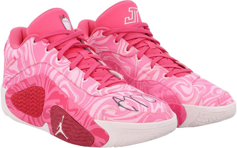 Jayson Tatum Boston Celtics Signed GU Jordan Shoes vs Lakers on February 1, 2024