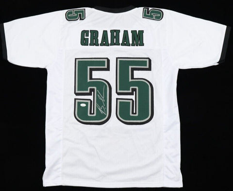 Brandon Graham Signed Philadelphia Eagles White Jersey (JSA) Defensive End