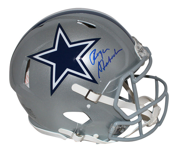 Roger Staubach Autographed Dallas Cowboys Authentic Speed Helmet BAS 32573