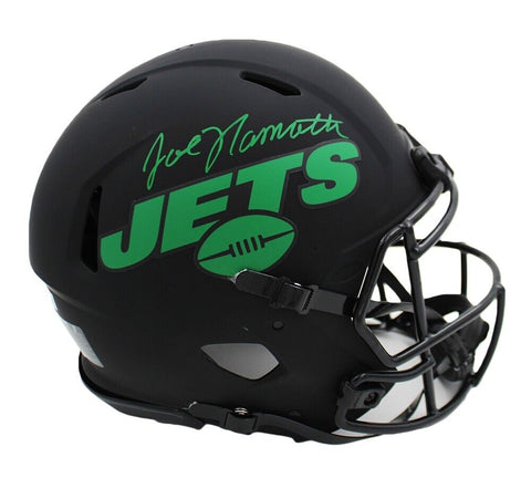 Joe Namath Signed New York Jets Speed Eclipse Authentic NFL Helmet