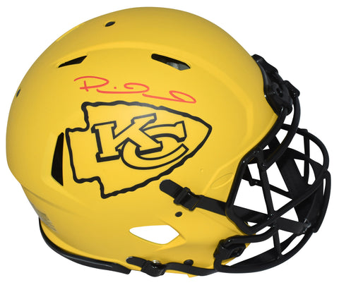 PATRICK MAHOMES SIGNED KANSAS CITY CHIEFS RAVE AUTHENTIC SPEED HELMET BECKETT