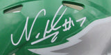 Nakobe Dean Autographed/Signed Eagles Kelly Geen Mini Helmet PSA/DNA 193058
