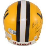 Billy Cannon Autographed LSU Tigers VSR4 Mini Helmet Heisman Beckett 52750
